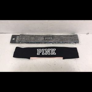 2 Victoria Secret PINK Headbands 1 is new